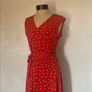 finnley jersey faux wrap dress